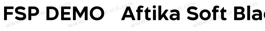 FSP DEMO   Aftika Soft Black Regul字体转换